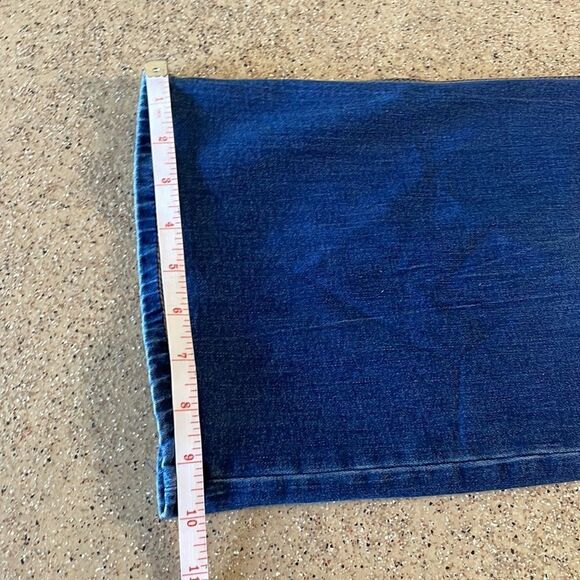 Flare Leg Cropped/Capri Stretch Denim Jeans sz 24W - Picture 16 of 16
